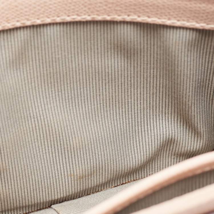 Pre Owned Furla Old Rose Leather Mini Metropolis Crossbody Bag