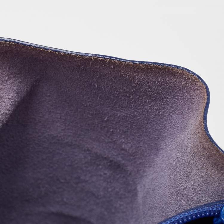 Pre Owned Furla Blue Leather Musa Tote