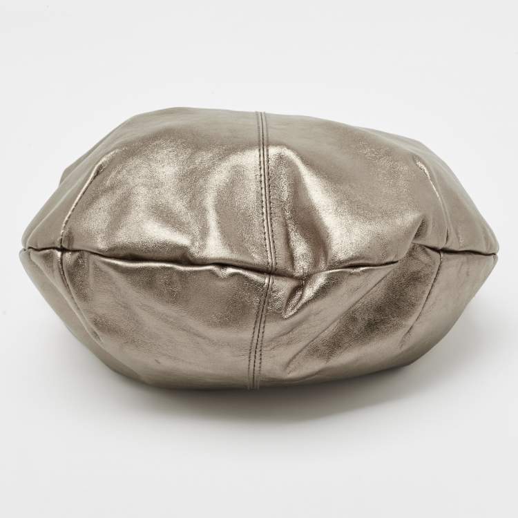 Pre Owned Furla Metallic Leather Hobo