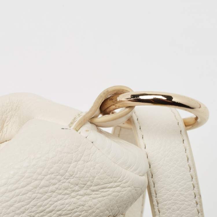 Pre Owned Furla White Leather Hobo