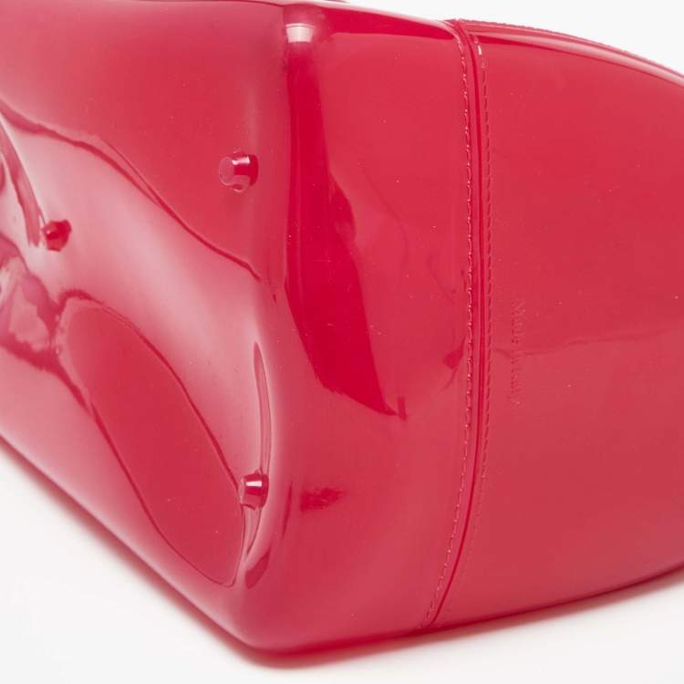 Pre Owned Furla Pink Rubber Candy Satchel