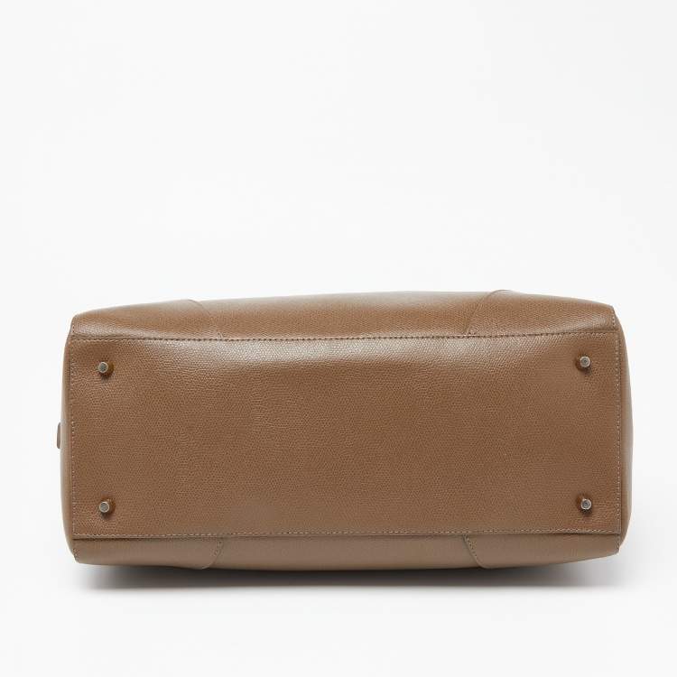 Pre Owned Furla Brown Leather Dolly Satchel