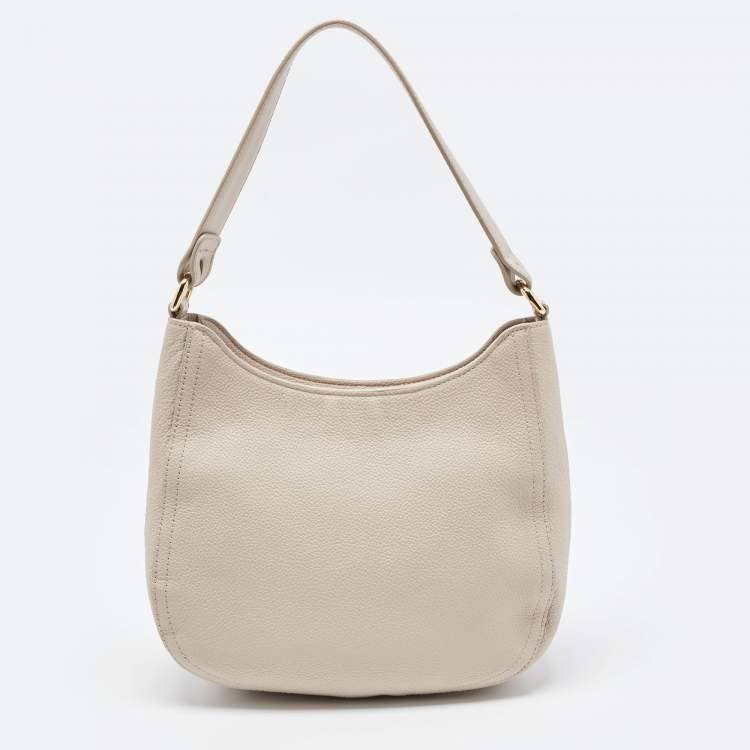 Pre Owned Furla Grey Leather Hobo