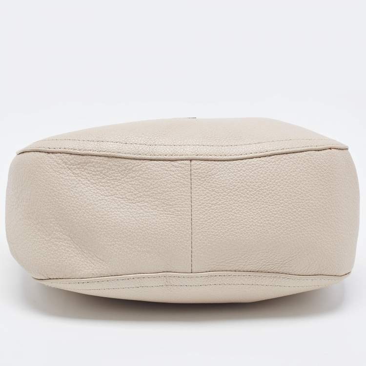 Pre Owned Furla Grey Leather Hobo