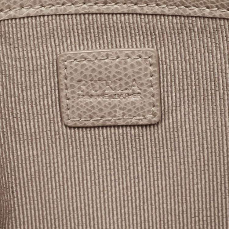 Pre Owned Furla Grey Leather Crossbody Bag