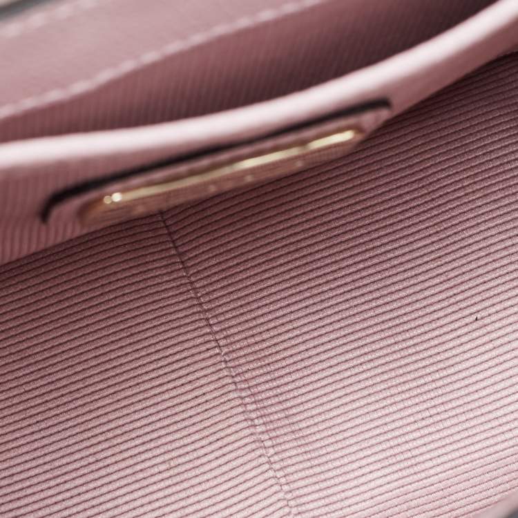 Pre Owned Furla Pink/Multicolor Bird Print Leather Mini Metropolis Crossbody Bag