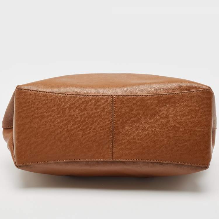 Pre Owned Furla Brown Leather Lavinia Medium Tote