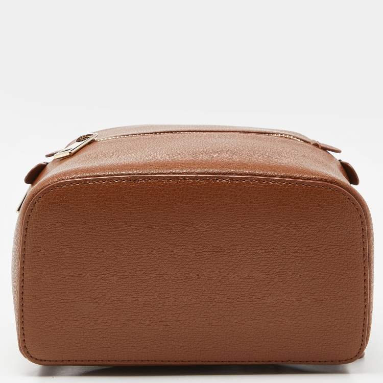 Pre Owned Furla Brown Leather Mini Backpack 