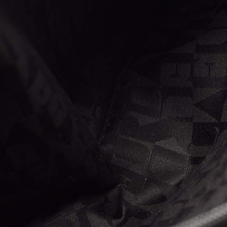 Pre Owned Furla Black Croc Embossed Leather Zip Tote