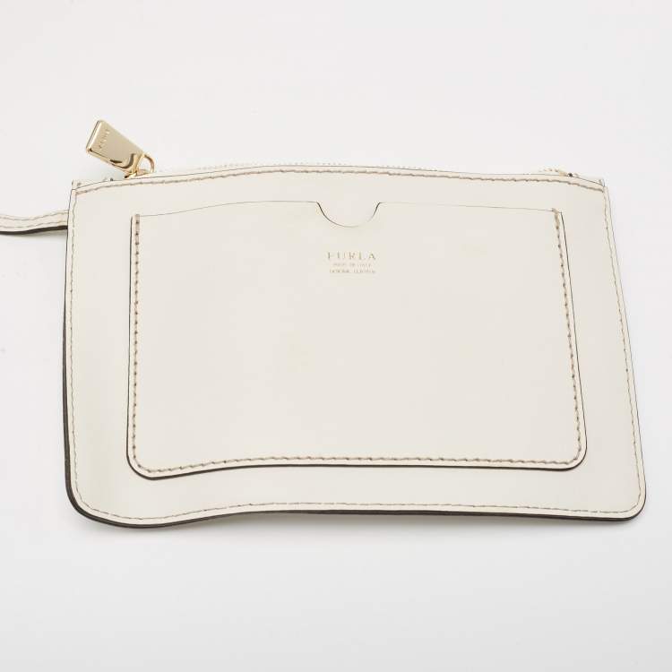 Pre Owned Furla Multicolor Leather and Jute Bucket Bag 
