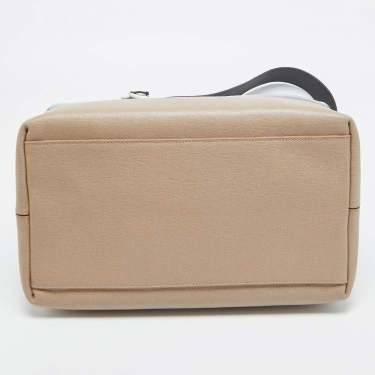 Pre Owned Furla Tricolor Rubber and Leather Candy Flap Satchel