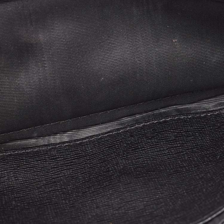 Pre Owned Furla Black Leather Babylon Wallet on Chain 