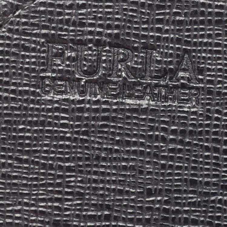 Pre Owned Furla Black Leather Babylon Wallet on Chain 