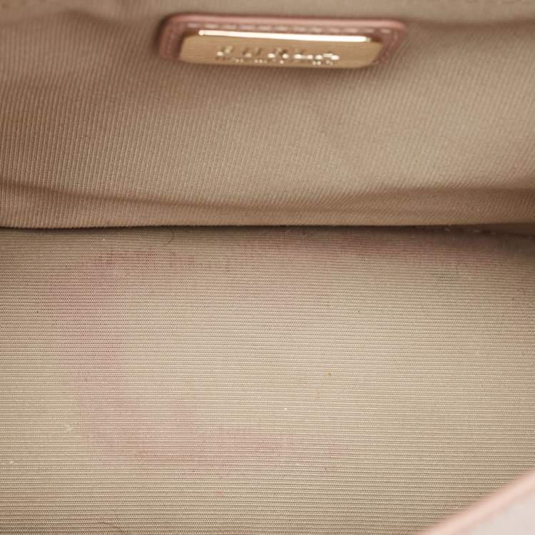 Pre Owned Furla Light Pink Leather Julia Top Handle Bag