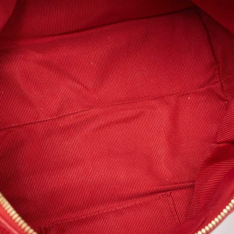 Pre Owned Furla Red Leather Arianna Satchel
