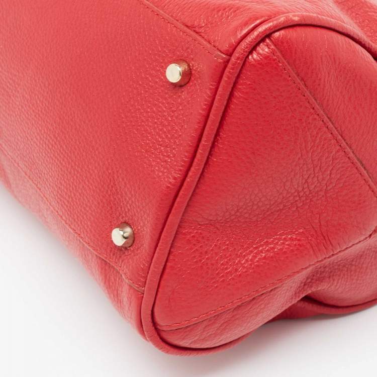 Pre Owned Furla Red Leather Arianna Satchel