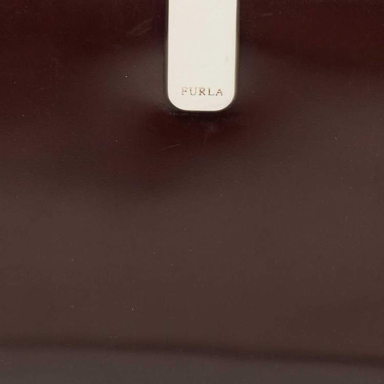 Pre Owned Furla Brown Brushed Leather Bifold Wallet