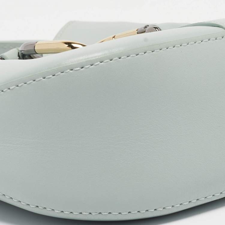 Pre Owned Furla Mint Green Leather Sirena Hobo