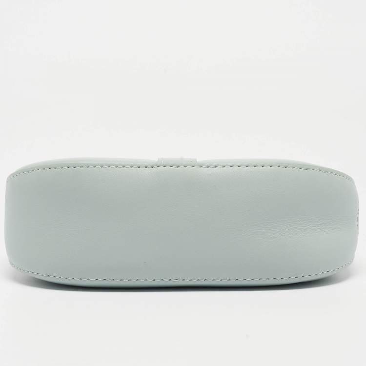 Pre Owned Furla Mint Green Leather Sirena Hobo