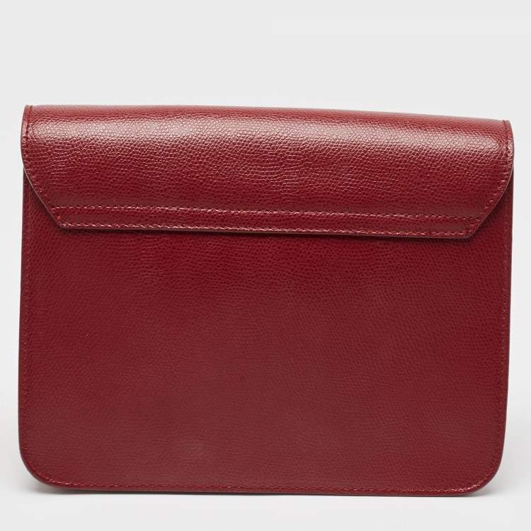 Pre Owned Furla Red Leather Metropolis Shoulder Bag