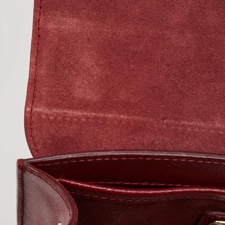 Pre Owned Furla Red Leather Metropolis Shoulder Bag
