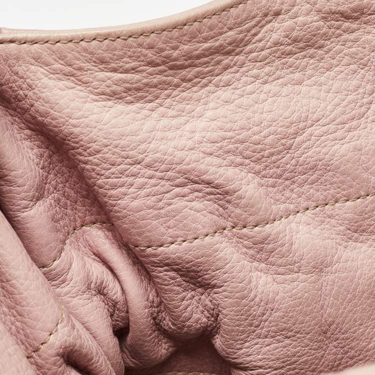Pre Owned Furla Pink Leather Oversized Hobo