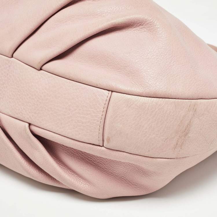 Pre Owned Furla Pink Leather Oversized Hobo
