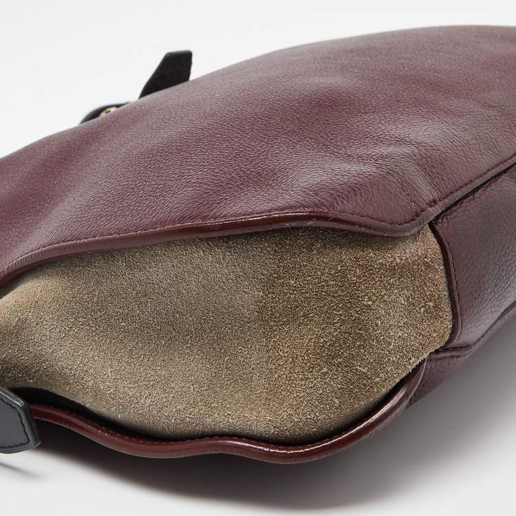 Pre Owned Furla Multicolor Leather and Suede Hobo