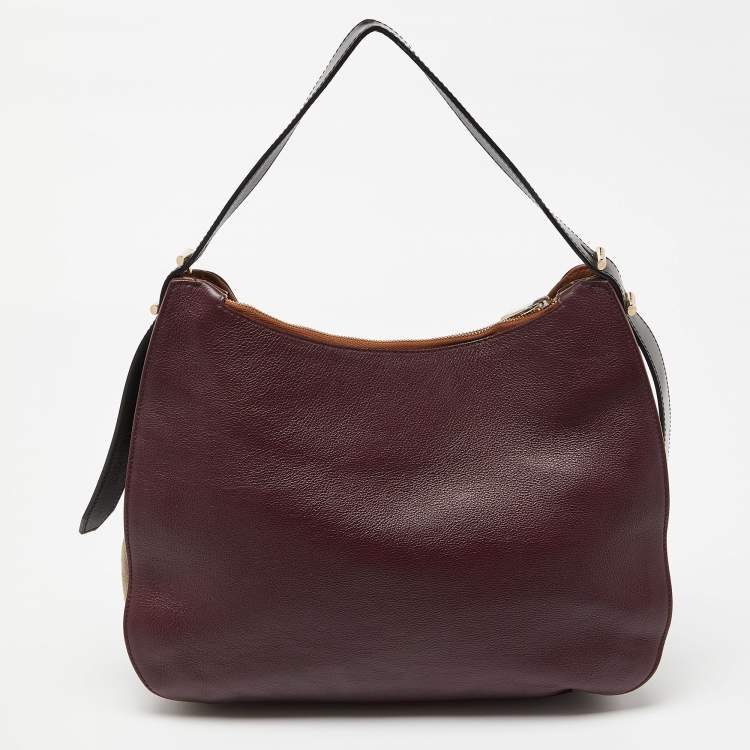 Pre Owned Furla Multicolor Leather and Suede Hobo