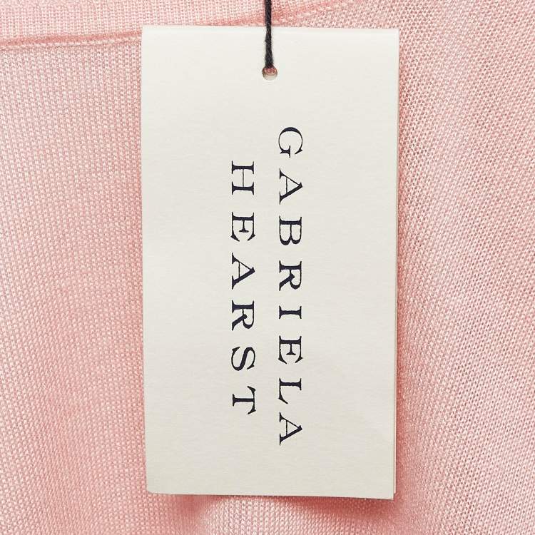 Pre Owned Gabriela Hearst Blush Pink Cashmere Blend Knit Turtleneck Sweater M