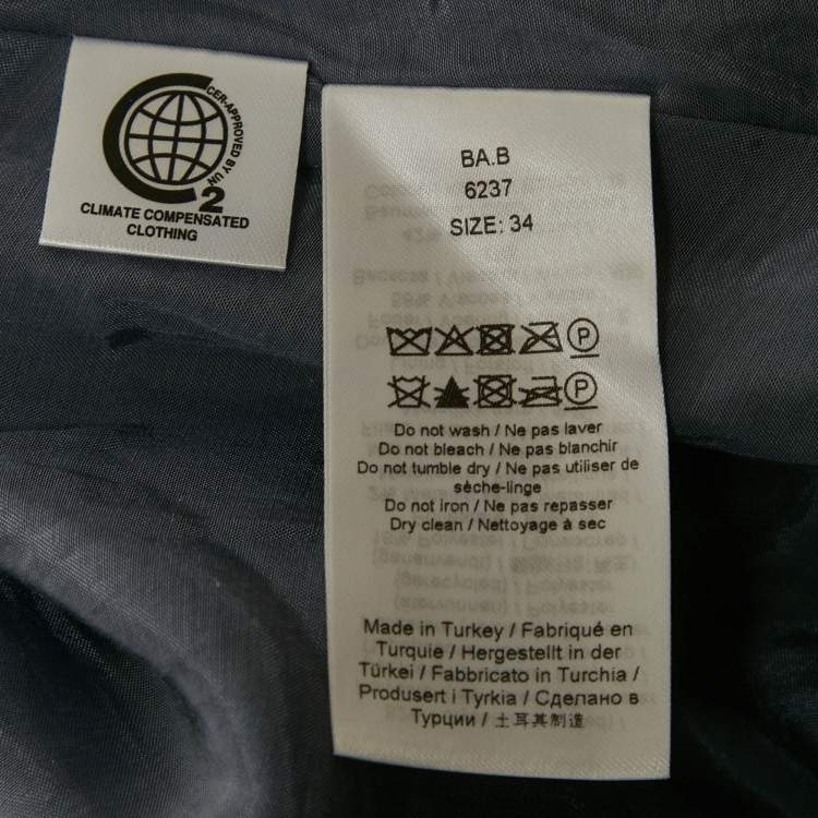 Pre Owned Ganni Grey Lurex Jacquard Tiered Mini Dress XS