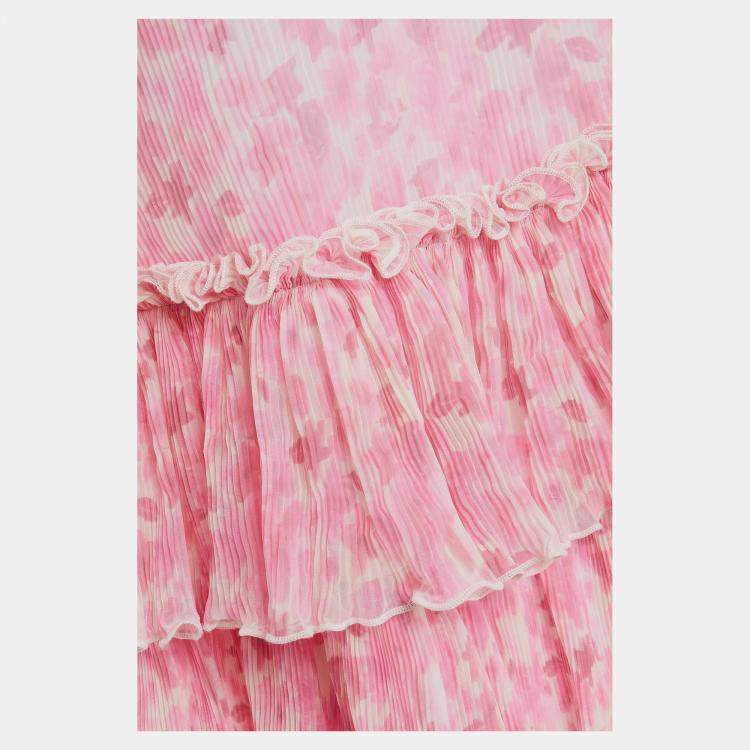 Pre Owned Ganni Poliestere riciclato Mini Dress EU 42