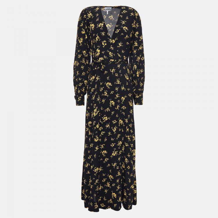 Pre Owned Ganni Viscose Midi Dress EU 40