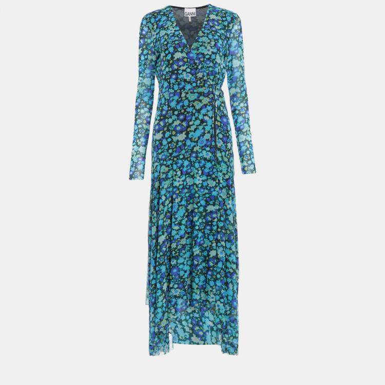 Pre Owned Ganni Polyamid Maxi dresses EU 38