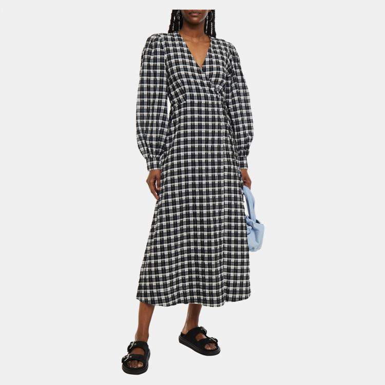 Pre Owned Ganni Cotton Midi Dress EU 34
