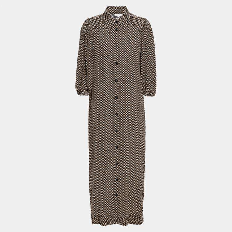 Pre Owned Ganni Viscose Midi Dress EU 40