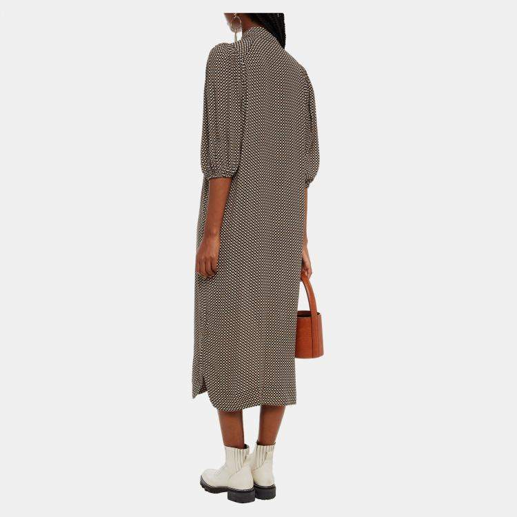 Pre Owned Ganni Viscose Midi Dress EU 40