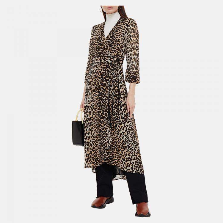 Pre Owned Ganni Viscose Maxi Dress 36