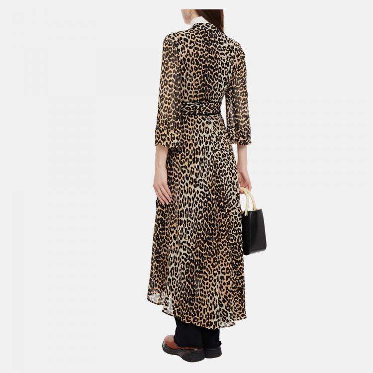 Pre Owned Ganni Viscose Maxi Dress 36