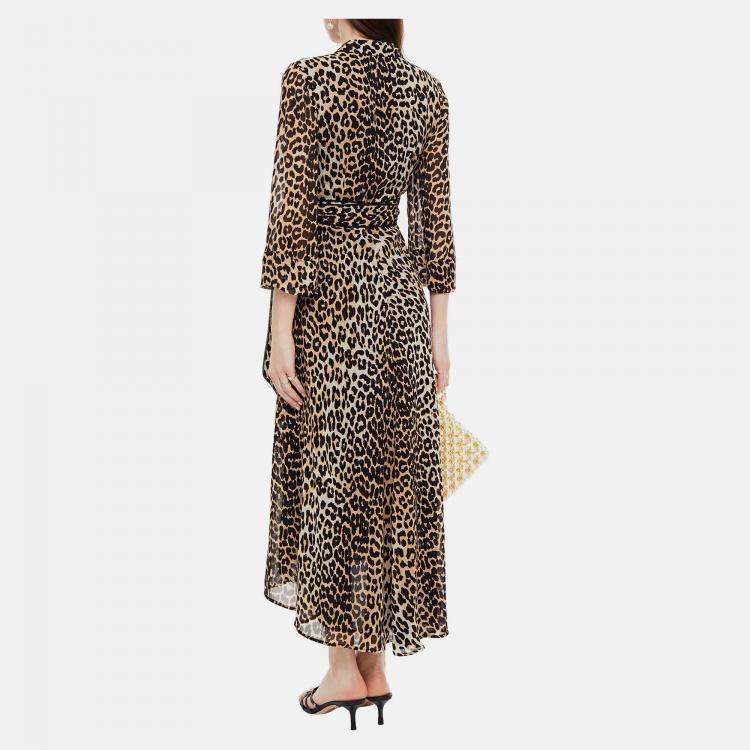 Pre Owned Ganni Viscose Maxi Dress 36