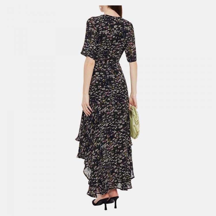 Pre Owned Ganni Viscose Midi Dress EU 36