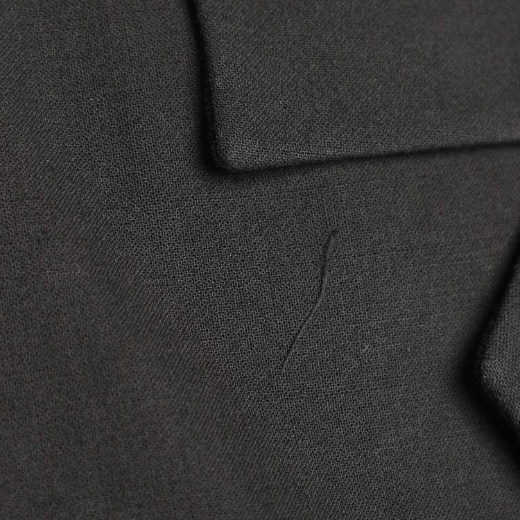 Pre Owned Ganni Black Cotton Cropped Jacket L