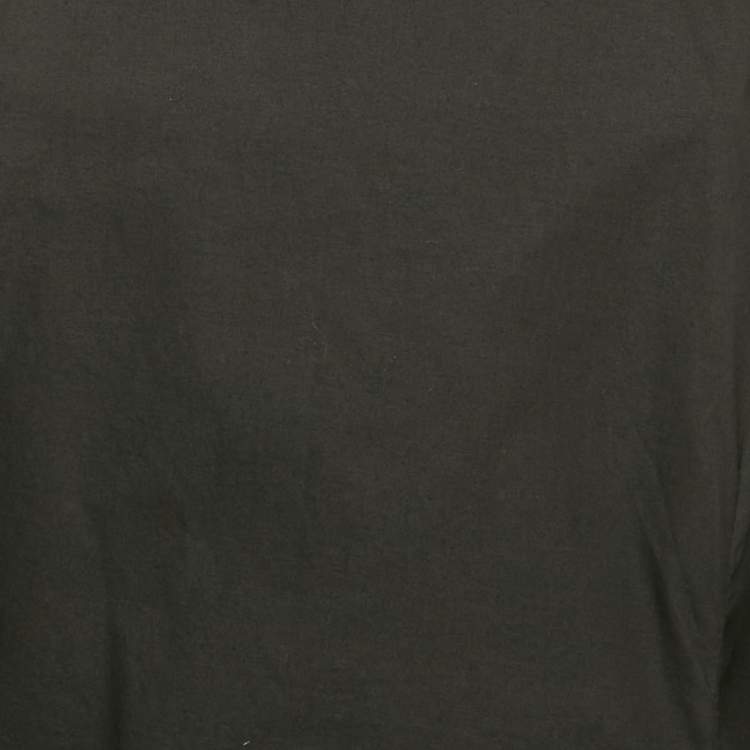 Pre Owned Ganni Black Poplin Back Open Mini Dress XL