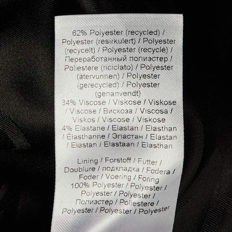 Pre Owned Ganni Grey Patterned Crepe Vest & Pants Suit XXS/XS/L