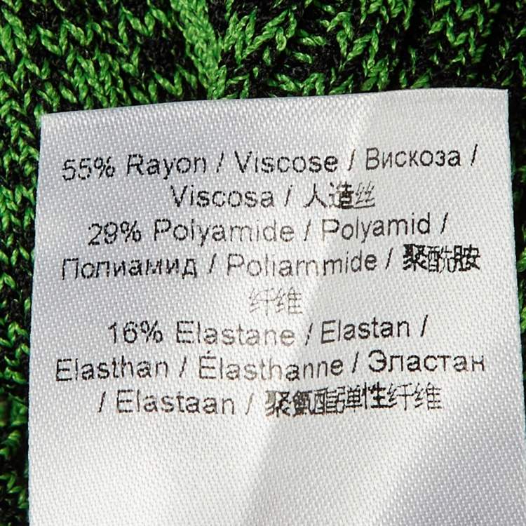 Pre Owned Ganni Green Rib Knit Button Front Cardigan XS