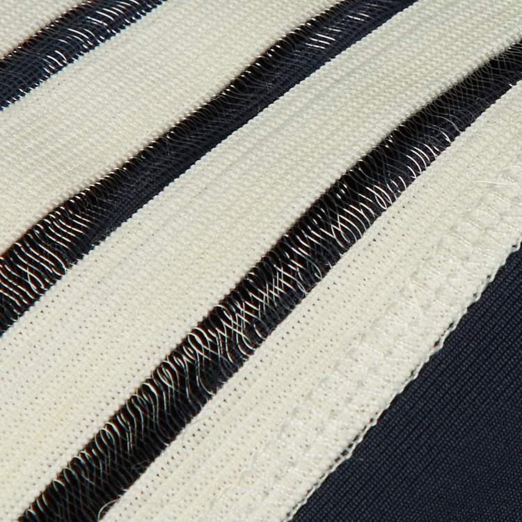 مملوكة مسبقًا Ganni Navy Blue Striped Detail Jersey Presbourg Track Suit Set S