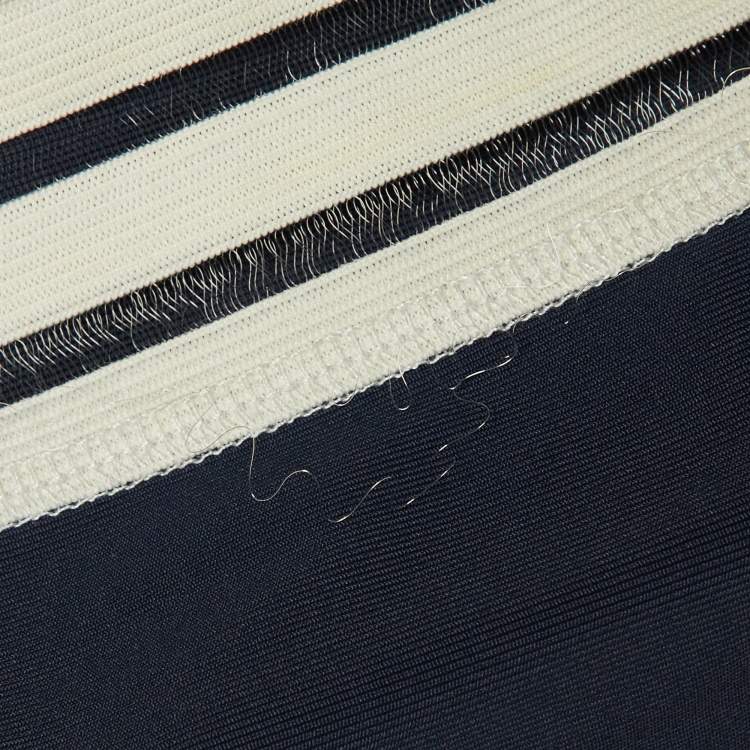 مملوكة مسبقًا Ganni Navy Blue Striped Detail Jersey Presbourg Track Suit Set S