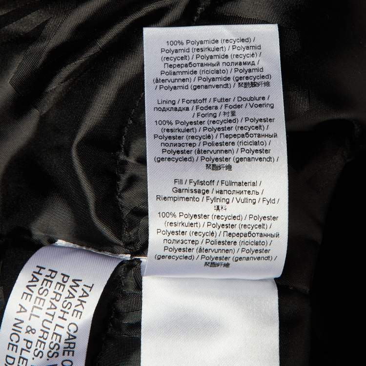 Pre Owned Ganni Black Padded Asymmetric Cropped Vest L