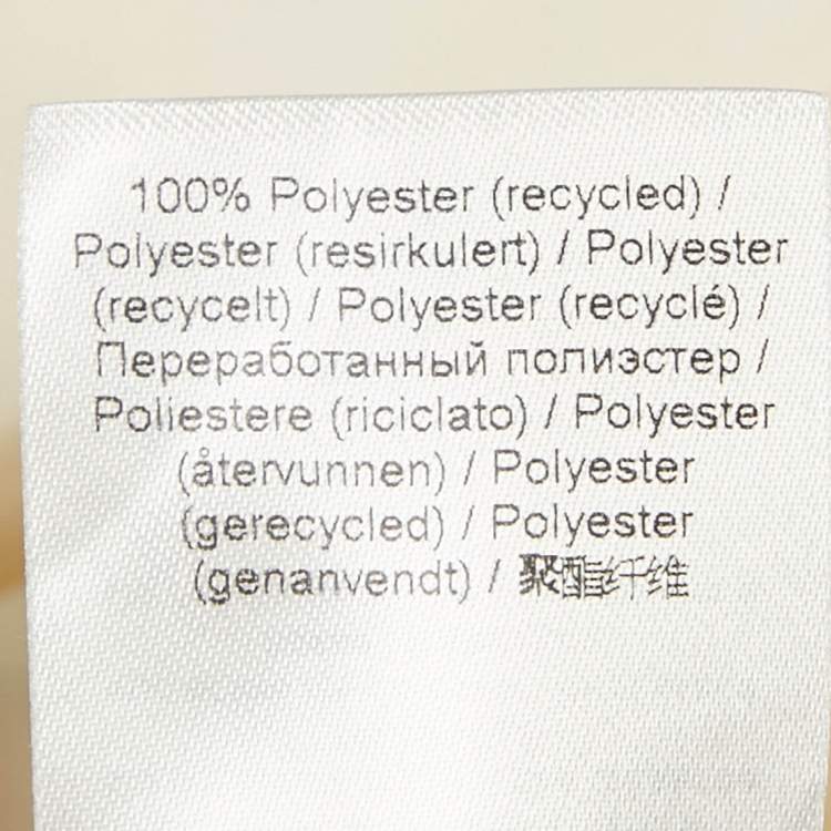 مملوكة مسبقًا Ganni Cream Diagonal Stripe Crepe Frayed Mini Dress S