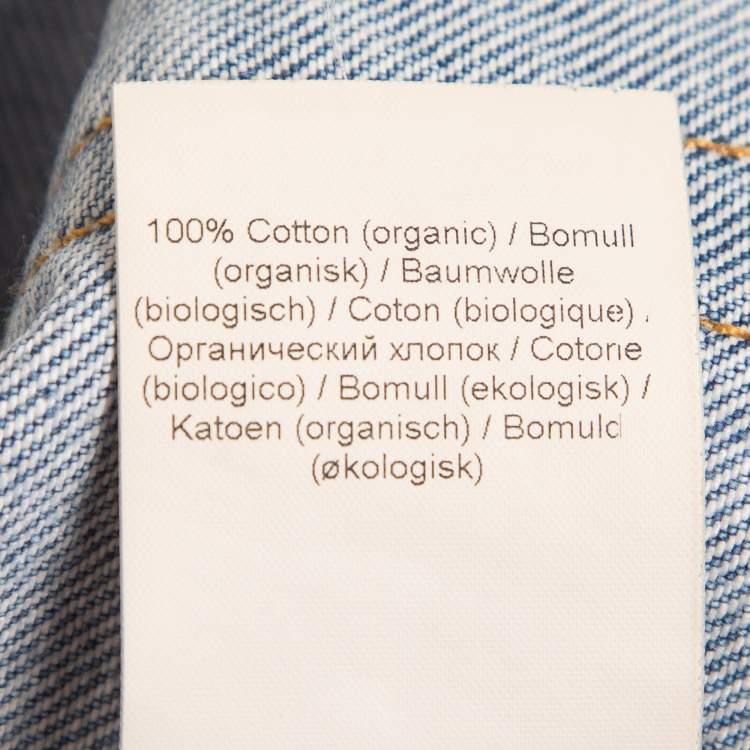 Pre Owned Ganni Light Blue Washed Denim High Waist Jeans S Waist 26